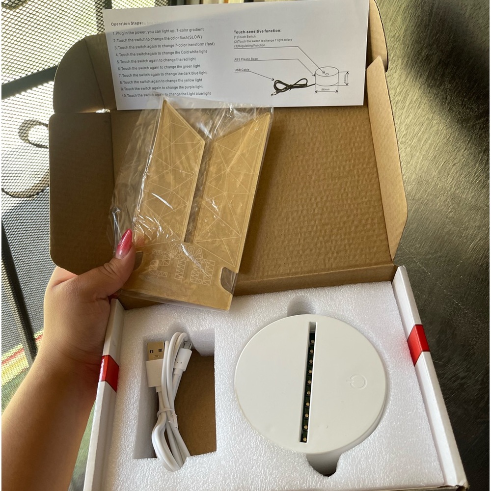 BTS LED Light stand 3D